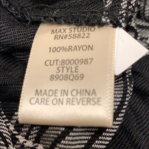 đ
șnwt Max Studio plaidâbutton shirt dress sz medium - Picture 5 of 7